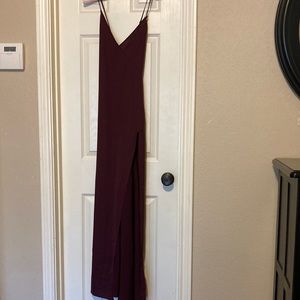 Beautiful maroon slip dress, size medium.